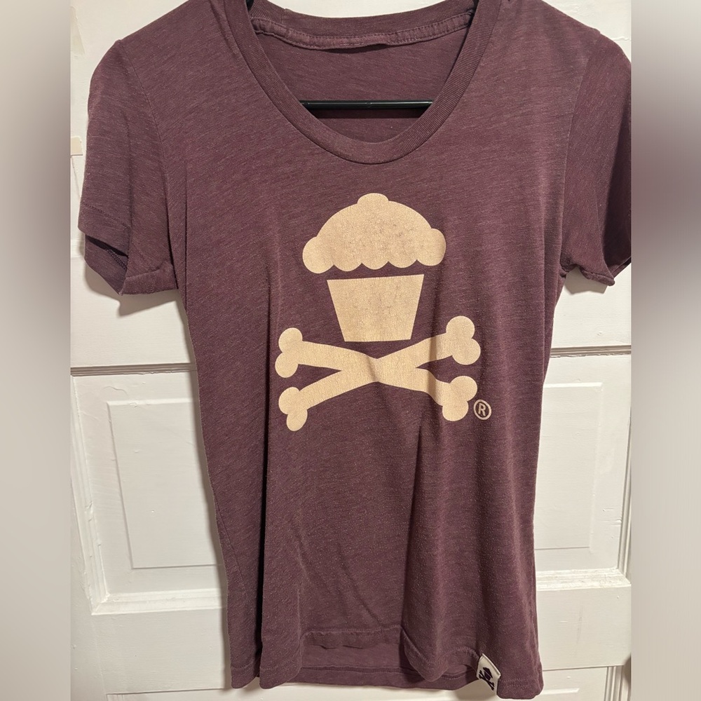 OG Johnny Cupcakes Crossbones Purple Tee - Women's Small